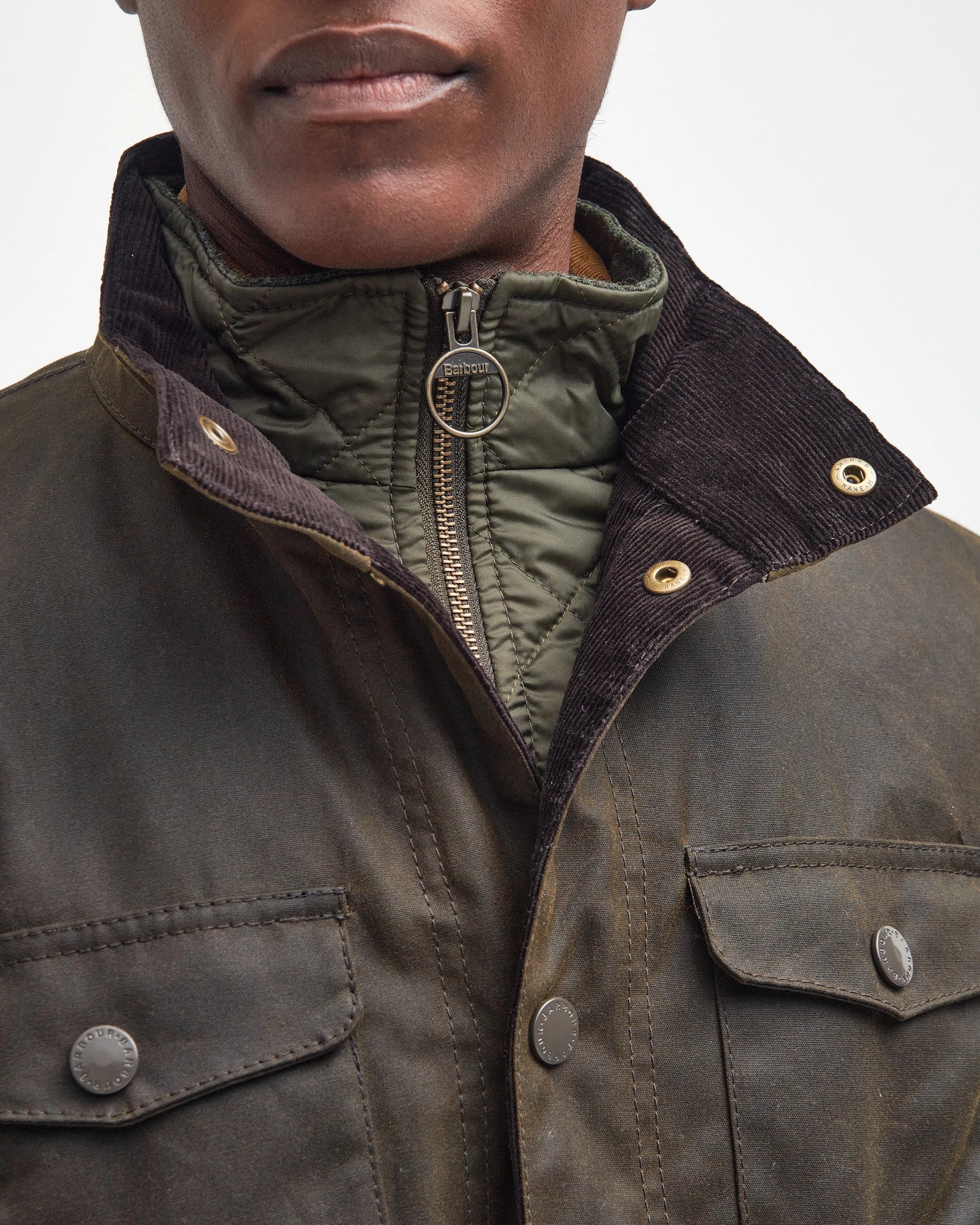 Barbour Ogston Wax Olive