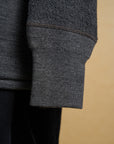 Motiv Swedish Thermal Knit Wool French Terry Charcoal