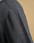 Motiv Swedish Thermal Knit Wool French Terry Charcoal