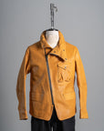 Motiv Sidcot Leather Jacket Straw