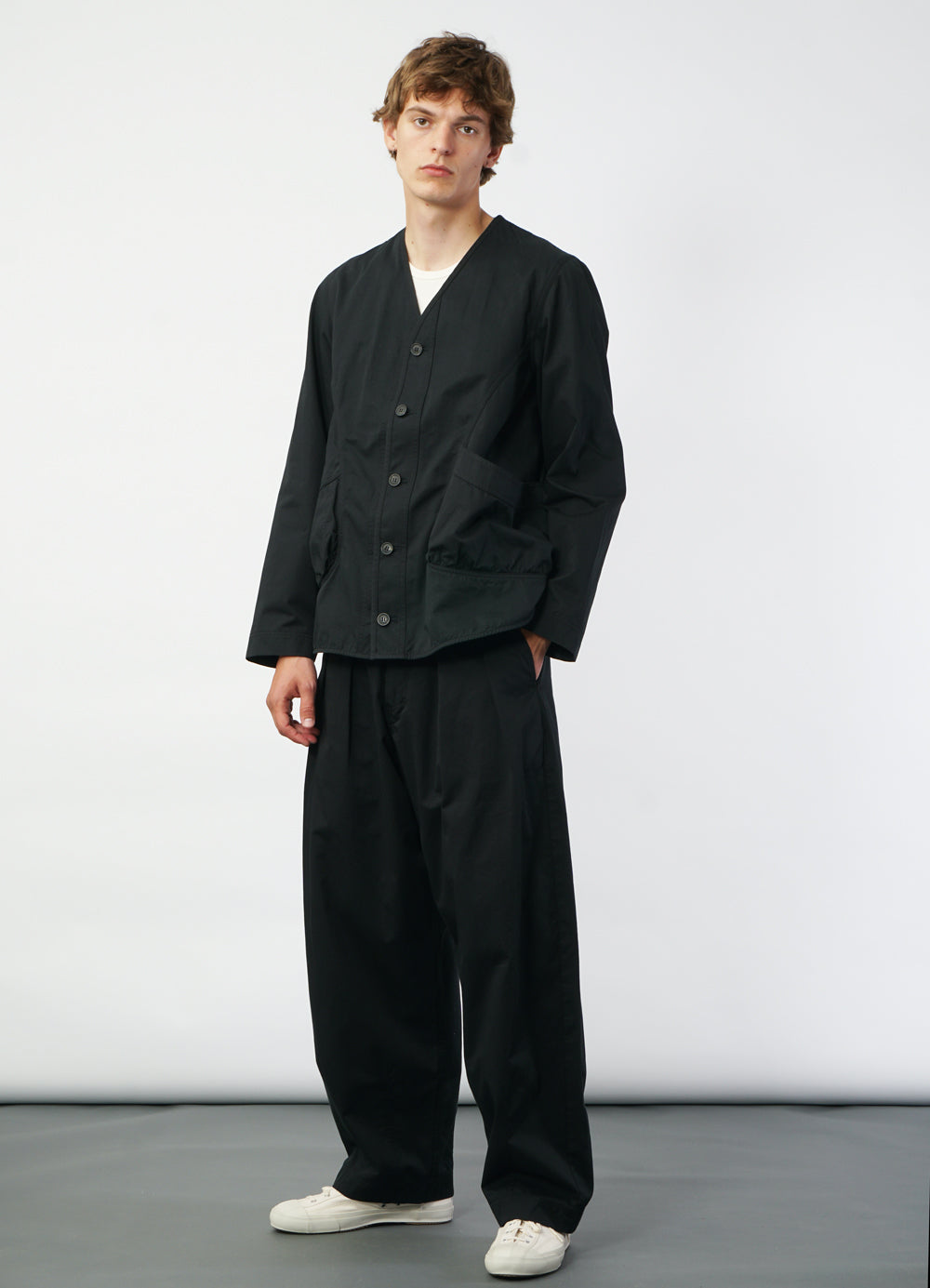 HG Bernard Loose Fit Light Jacket Black Drill