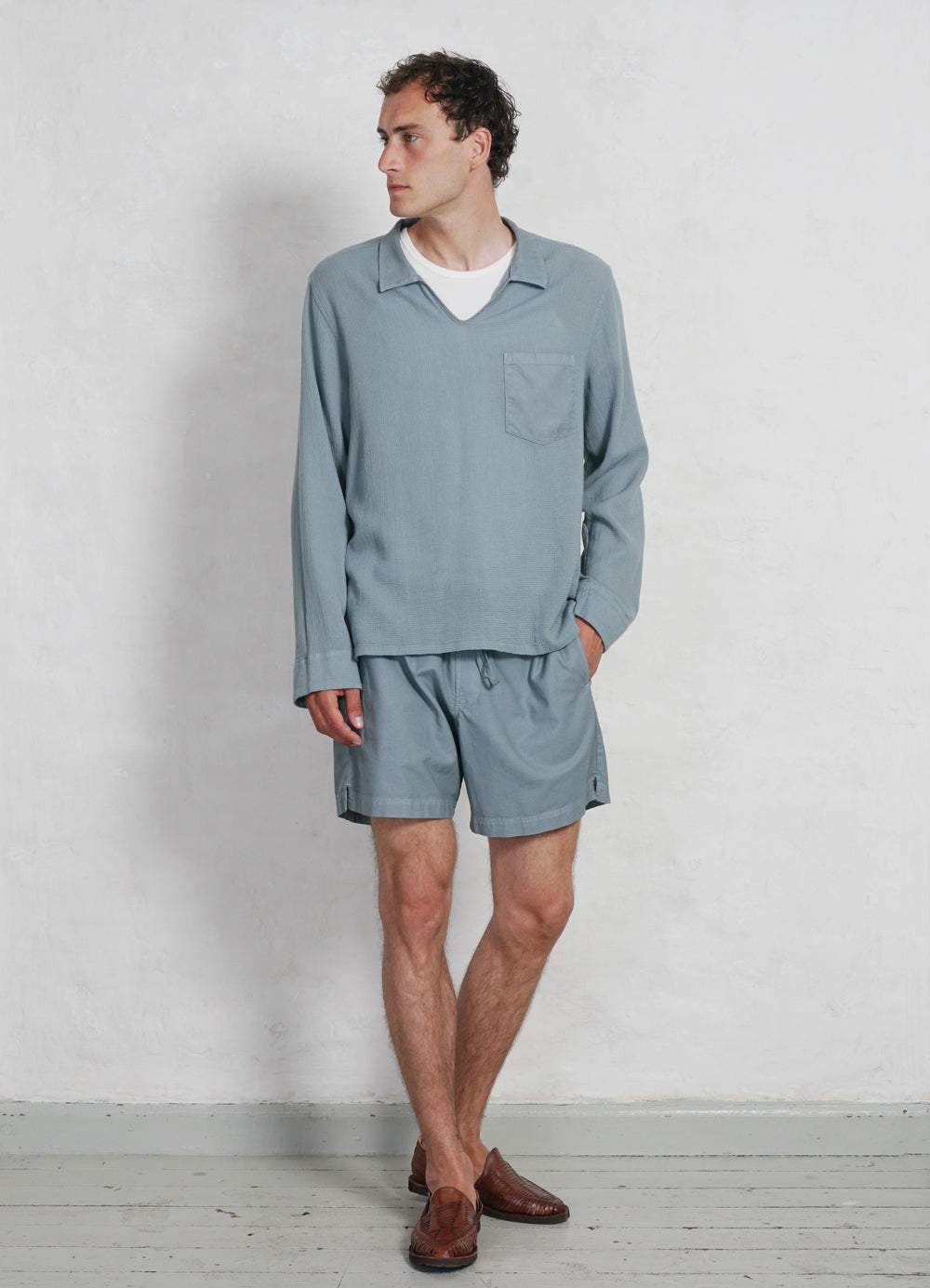 HG Marius Pull-On Shirt Lagoon