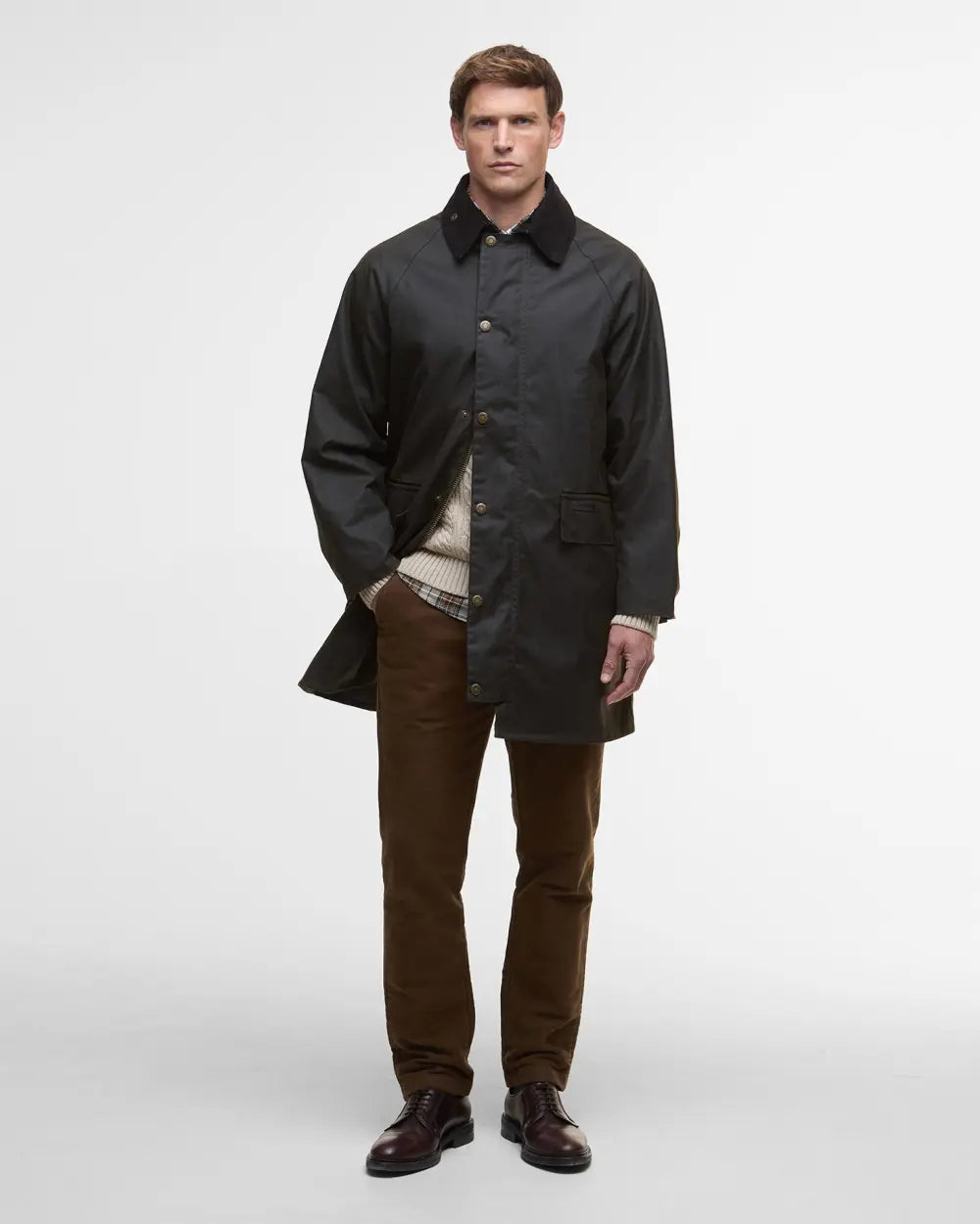 Barbour Country Wax Mac Jacket Olive