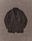 Motiv Relaxed Zoot Jacket Lin/Silk/Wool Charbrown
