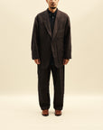 Motiv Relaxed Zoot Jacket Lin/Silk/Wool Charbrown
