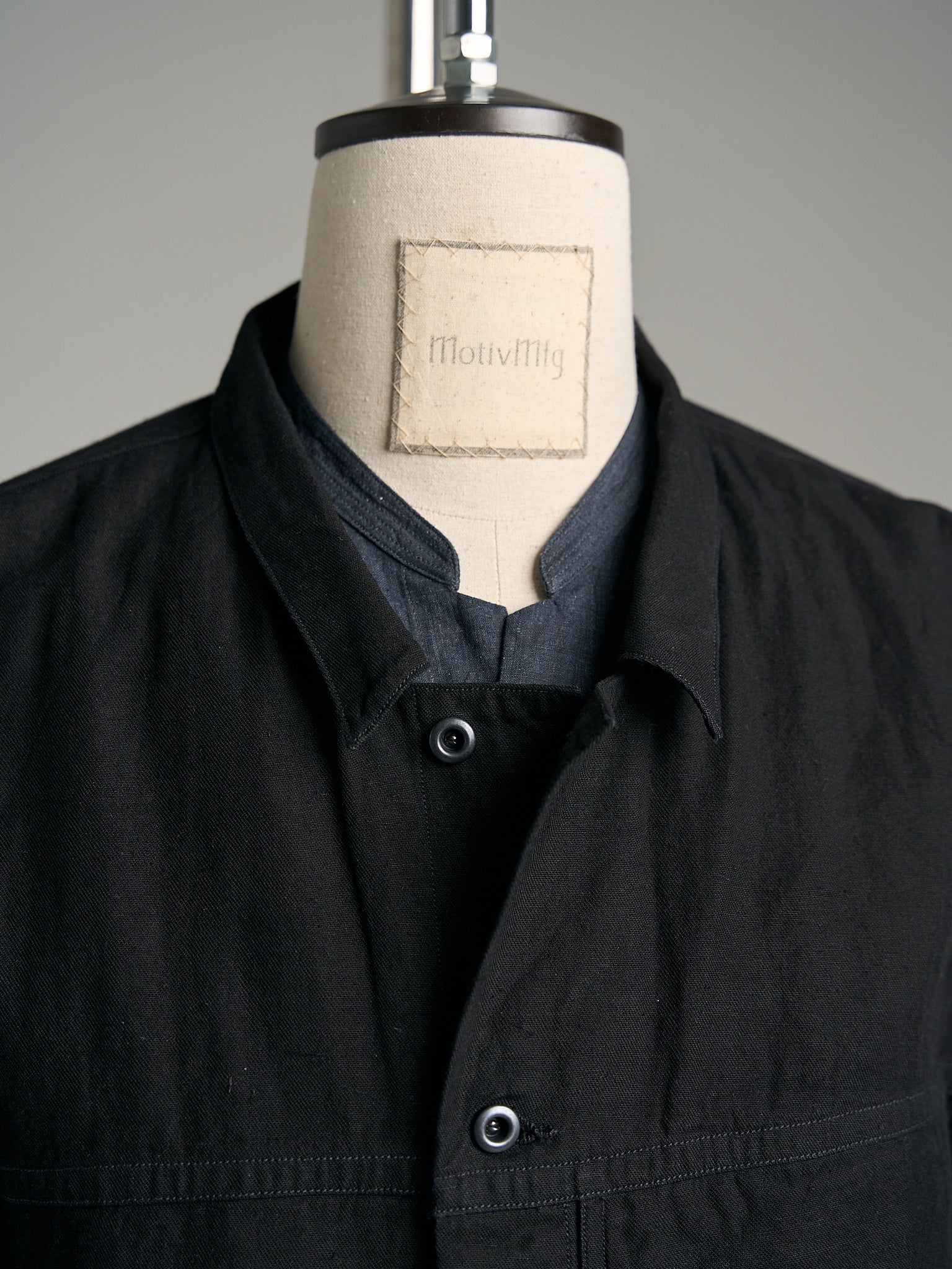 Motiv Litho Jacket Hemp Cotton Black
