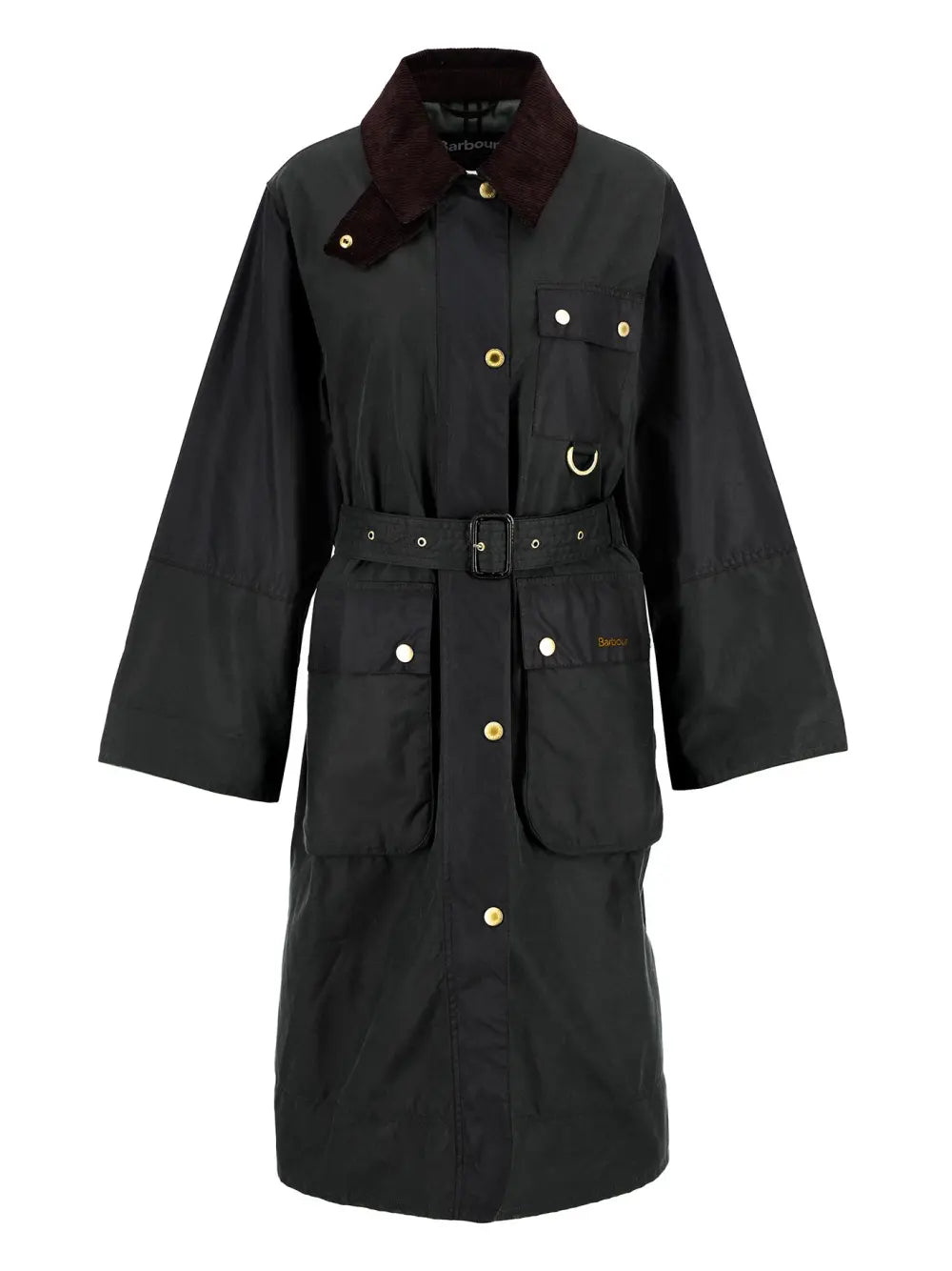 Barbour Women Milda Waxed Trench Coat Fern/Sage/Ancient