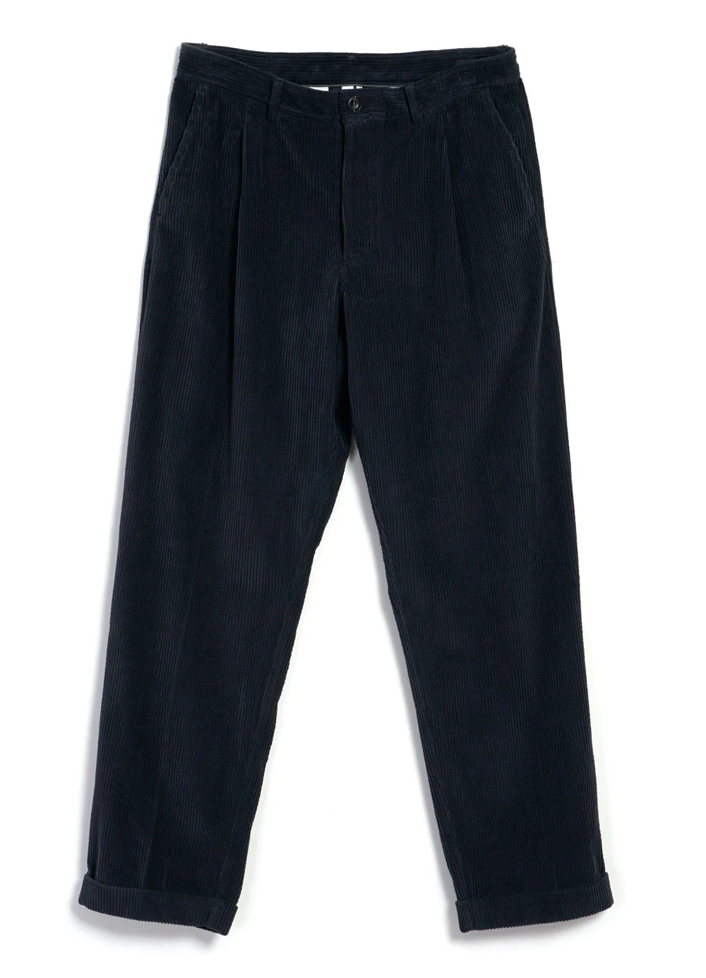 HG Sune Pleated Wide Cut Trousers Dusty Navy