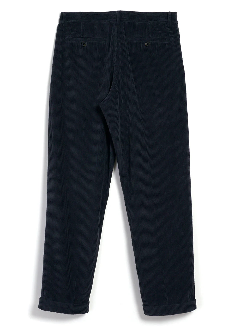 HG Sune Pleated Wide Cut Trousers Dusty Navy
