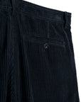 HG Sune Pleated Wide Cut Trousers Dusty Navy