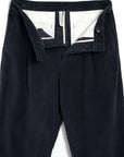 HG Sune Pleated Wide Cut Trousers Dusty Navy