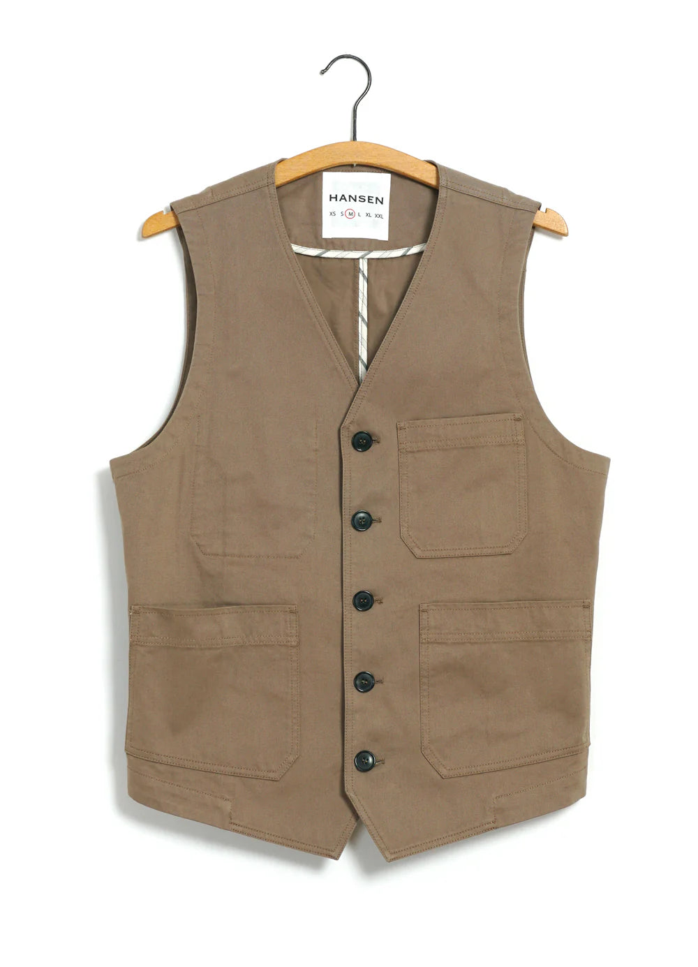 HG Knud Workwear Waistcoat Beige