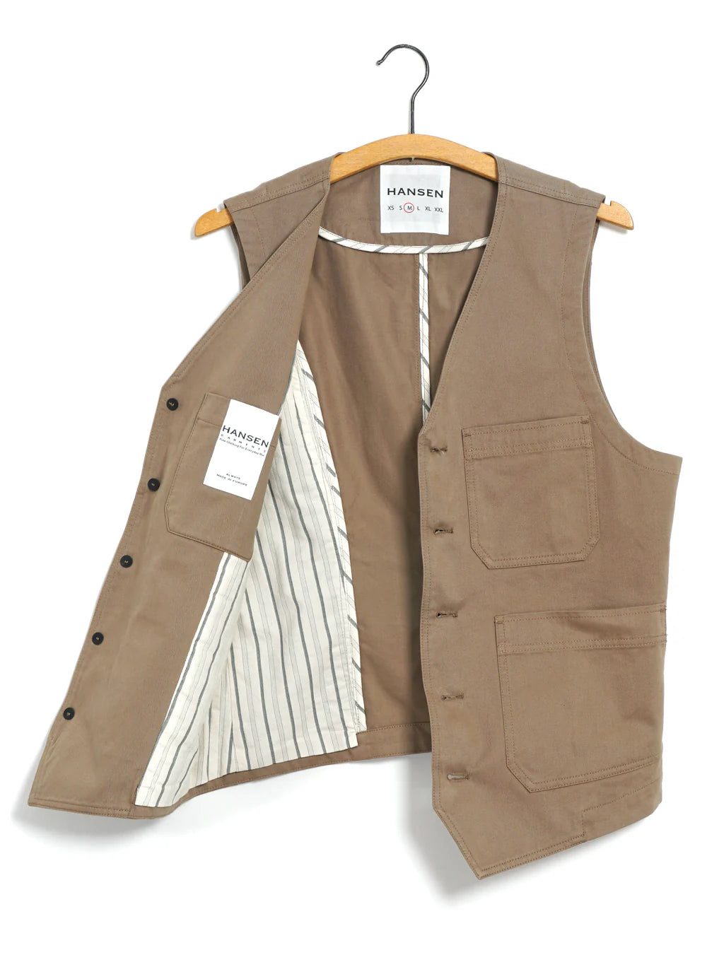 HG Knud Workwear Waistcoat Beige