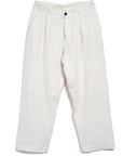 HG Bobby Wide Pleated Trousers Off White Gauze