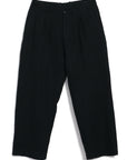 HG Bobby Wide Pleated Trousers Black Gauze