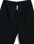 HG Bobby Wide Pleated Trousers Black Gauze