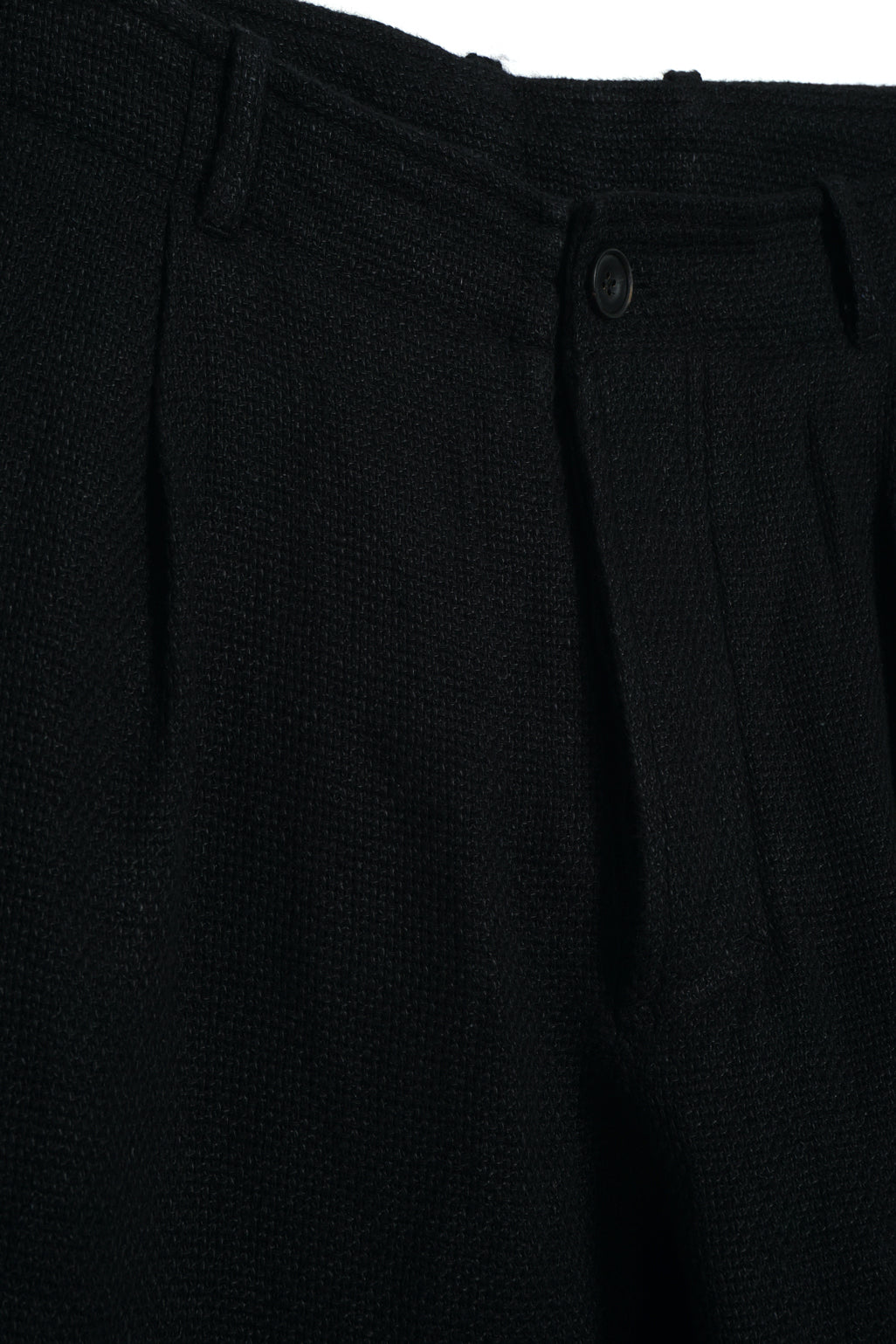 HG Bobby Wide Pleated Trousers Black Gauze