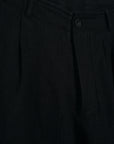 HG Bobby Wide Pleated Trousers Black Gauze