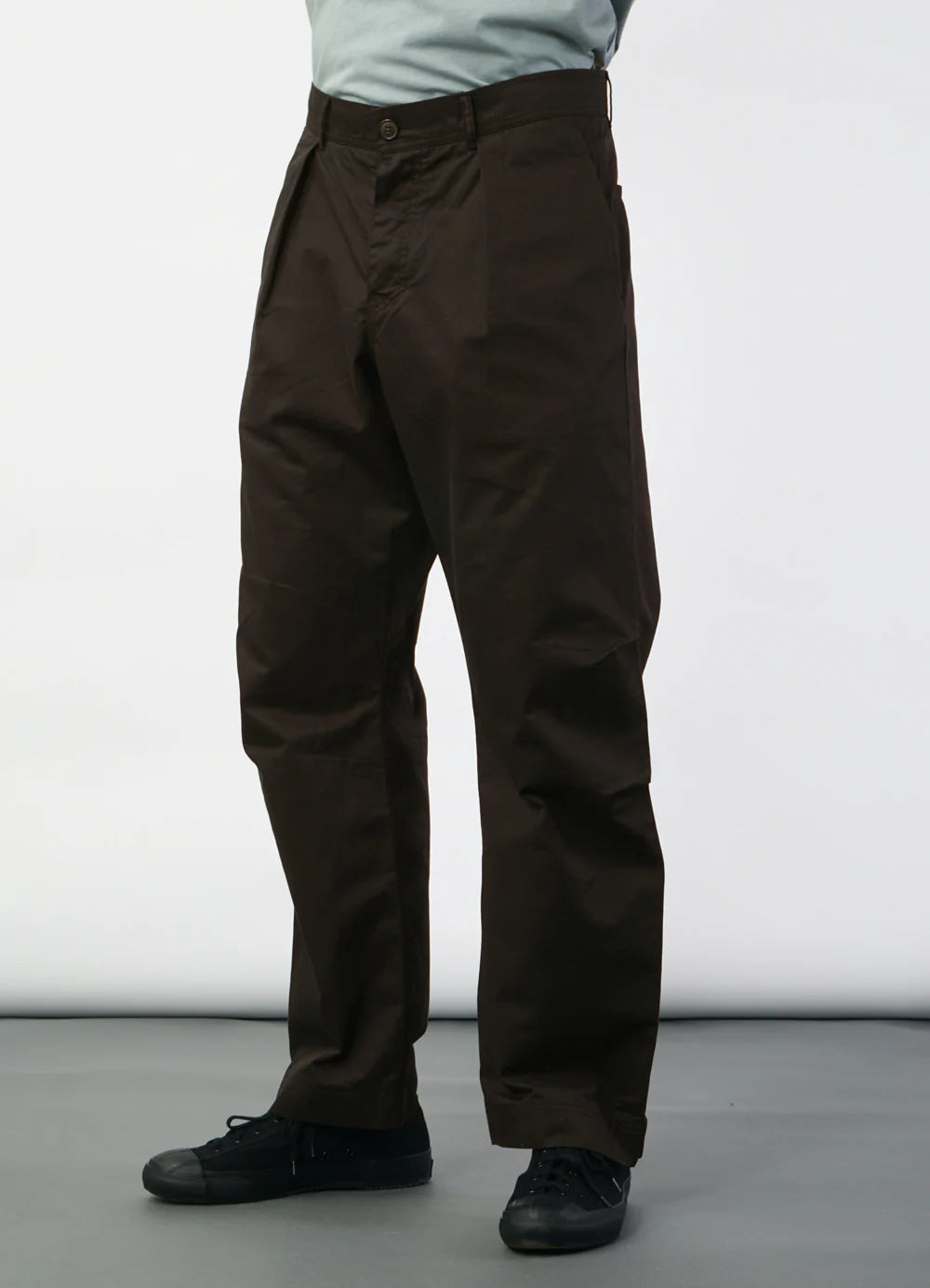 HG Karlo Wide Cut Utility Trousers Coffee Drill