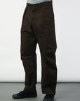HG Karlo Wide Cut Utility Trousers Coffee Drill