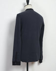 HG HERMANN Long Sleeve Knitted Henley Blue Grey