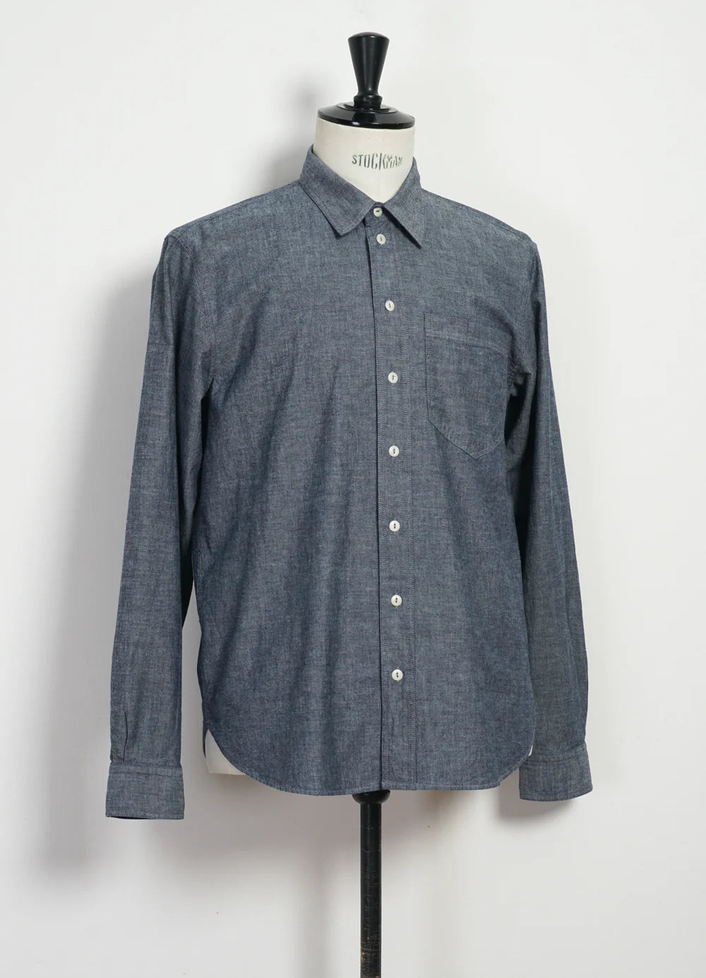 HG Raymond Loose Cut Shirt Indigo Chambray