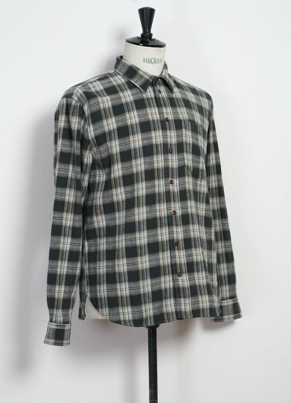 HG Raymond Loose Cut Shirt Black Checks