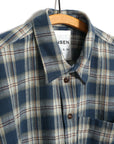 HG Raymond Loose Cut Shirt Blue Checks