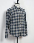 HG Raymond Loose Cut Shirt Blue Checks
