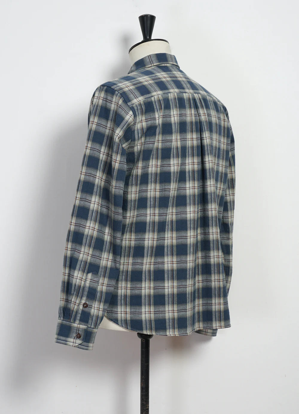 HG Raymond Loose Cut Shirt Blue Checks