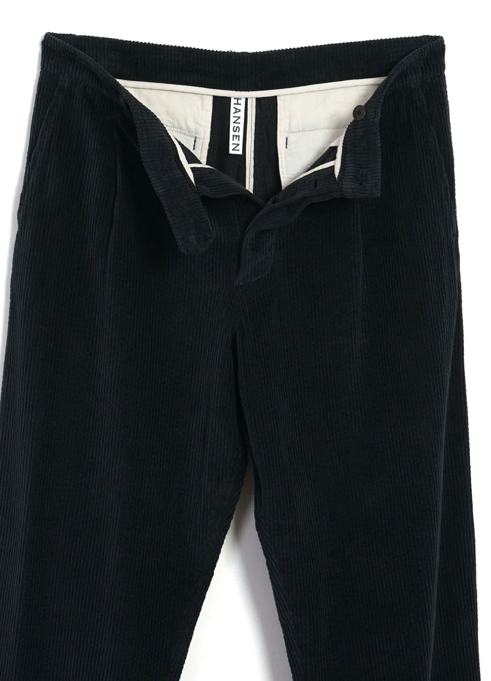 HG Sune Pleated Wide Cut Trousers Dusty Black