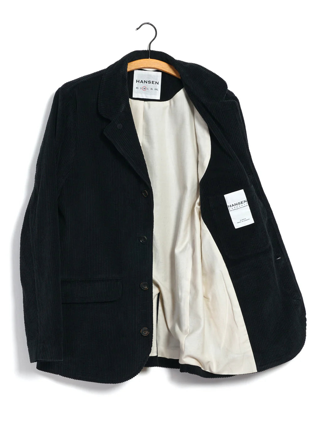 HG Vincent Classic Four Button Workwear Blazer Dusty Black