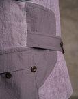 Motiv Wrapped Hunting Vest Heavy Linen Violet