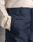 Motiv Pier Trousers High Density Cotton Sateen Navy