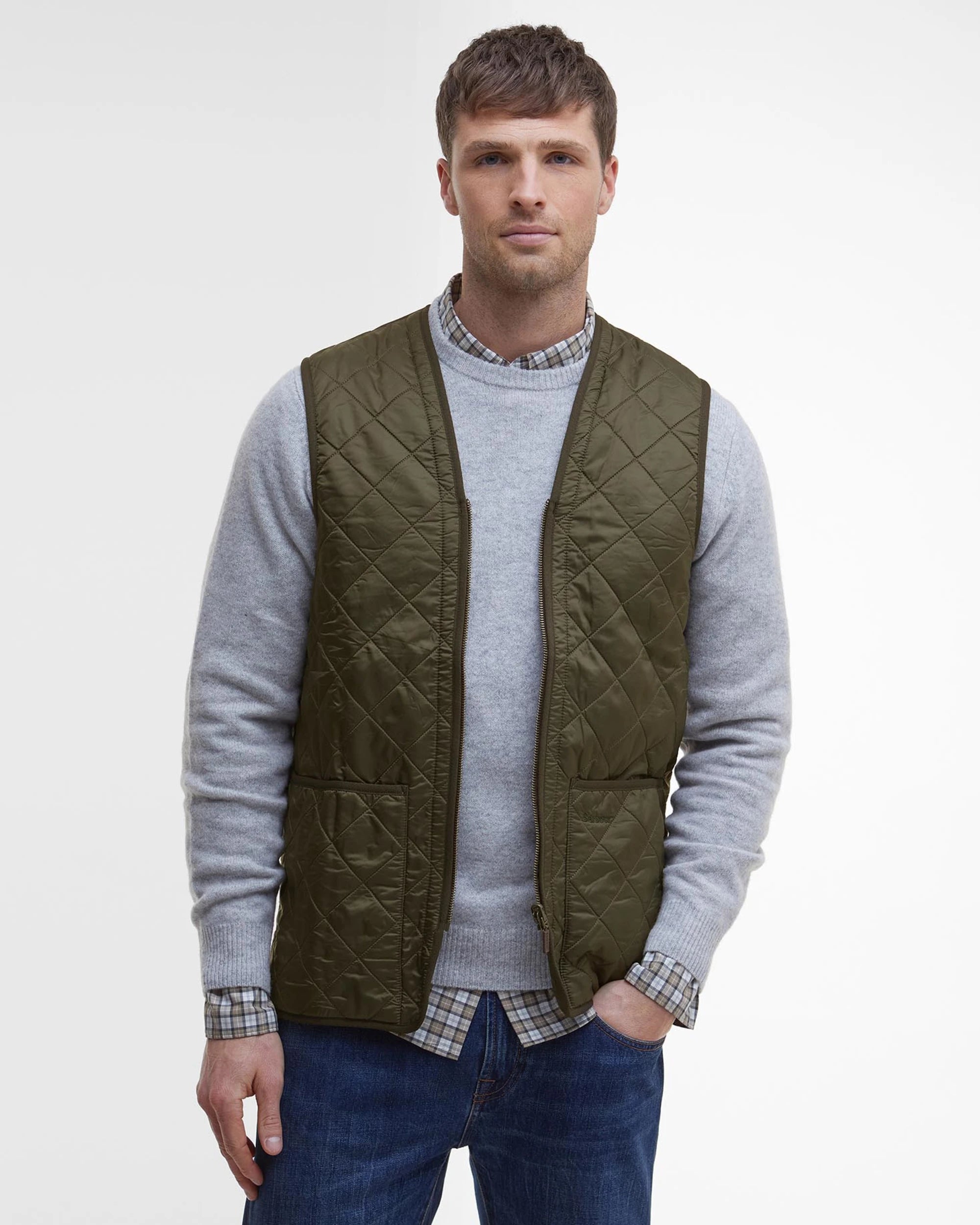 Barbour Zip-in Liner Polarquilt Olive