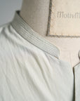 Motiv Mikhail Shirt Fine Cotton Silk Aqua