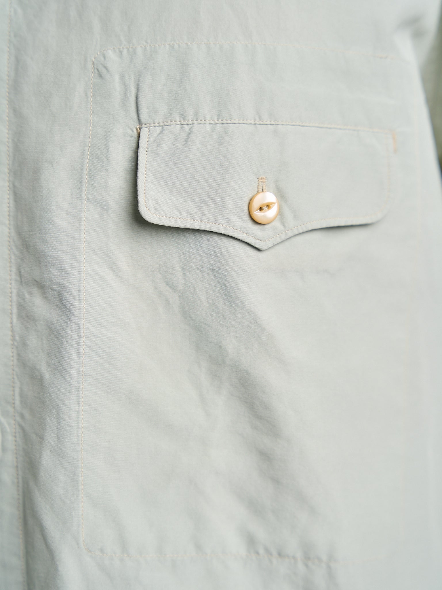 Motiv Mikhail Shirt Fine Cotton Silk Aqua