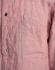 Motiv Draughtsman Shirt Superfine Linen Mauve
