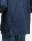 Barbour Oversized Bedale Waxed Jacket Cobalt Blue