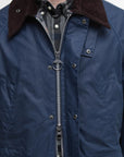 Barbour Oversized Bedale Waxed Jacket Cobalt Blue