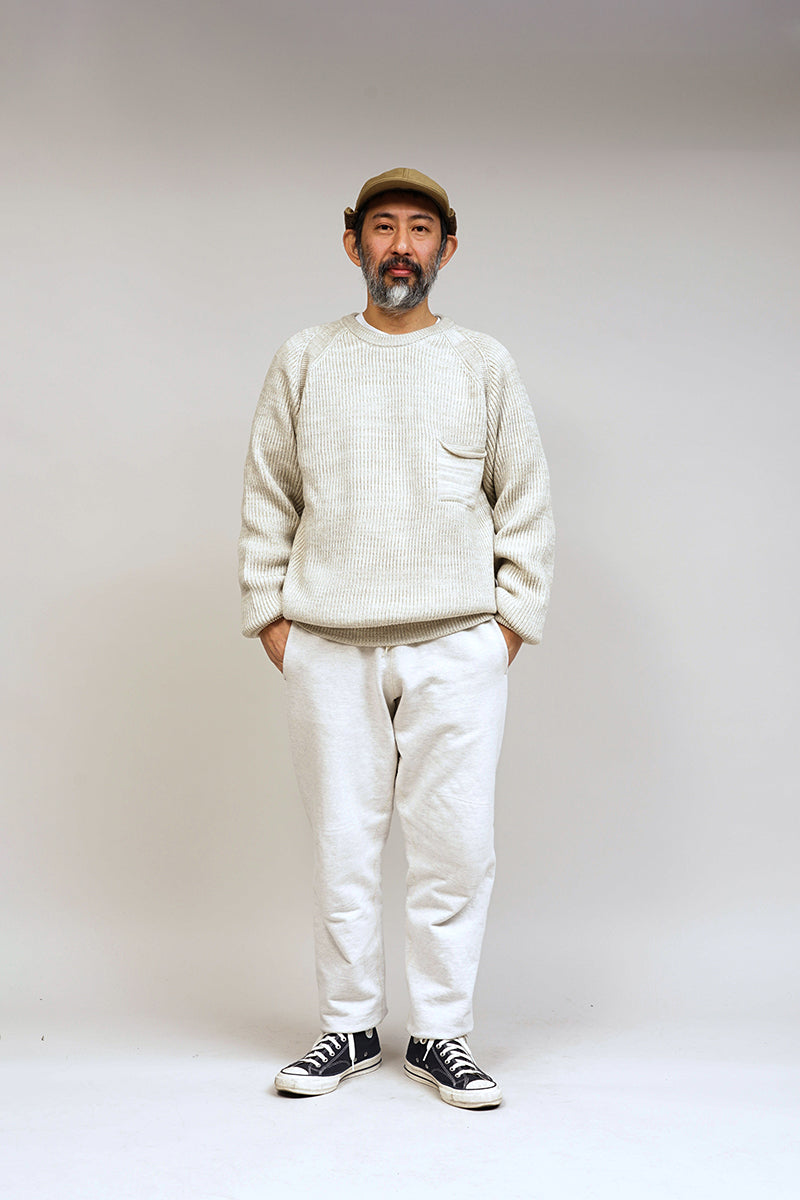 Nigel Cabourn Mountaineer Crew Knit Ivory Wool Store Du Nord