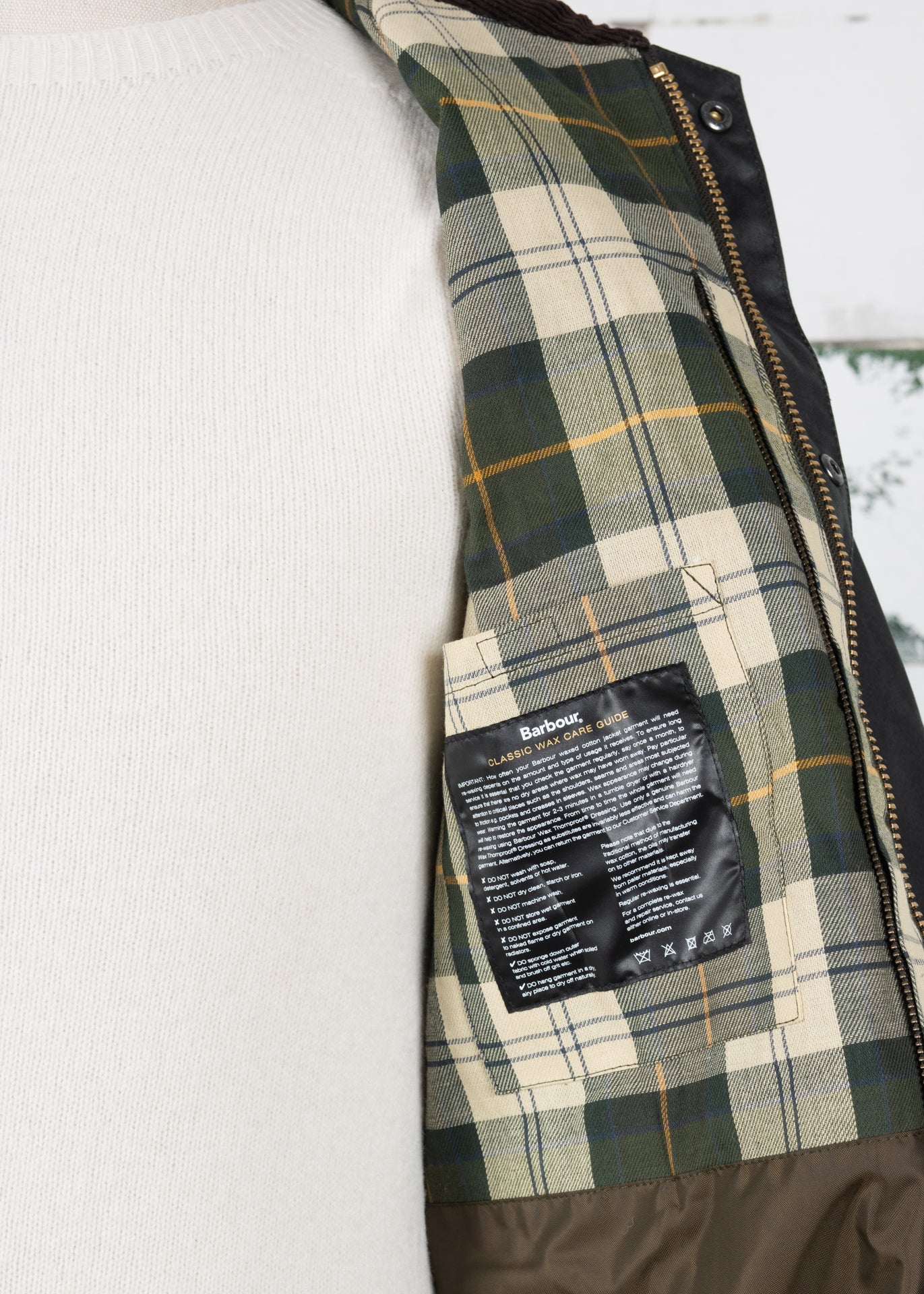 Barbour Spey Wax Jacket Sage