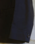 Motiv Continental Sack Jacket High Density Cotton Sateen Navy