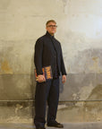 Motiv Continental Sack Jacket High Density Cotton Sateen Navy