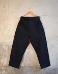 Evan Kinori Single Pleat Pant Organic Cotton Indigo/Sumi Ink