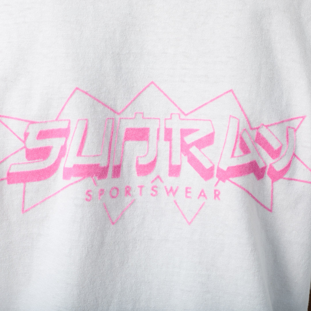 Sunray Tee Haleiwa Frokey Screen Print Off White/Pink