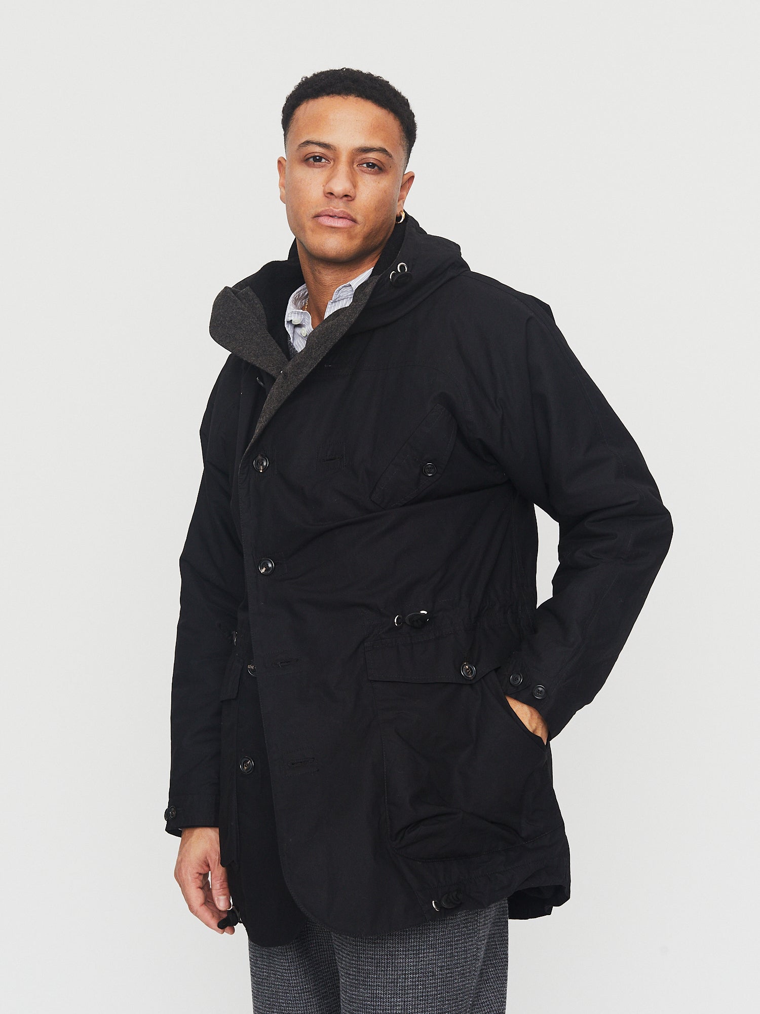 HG Storm Waxed Hooded Parka Nero – Store Du Nord