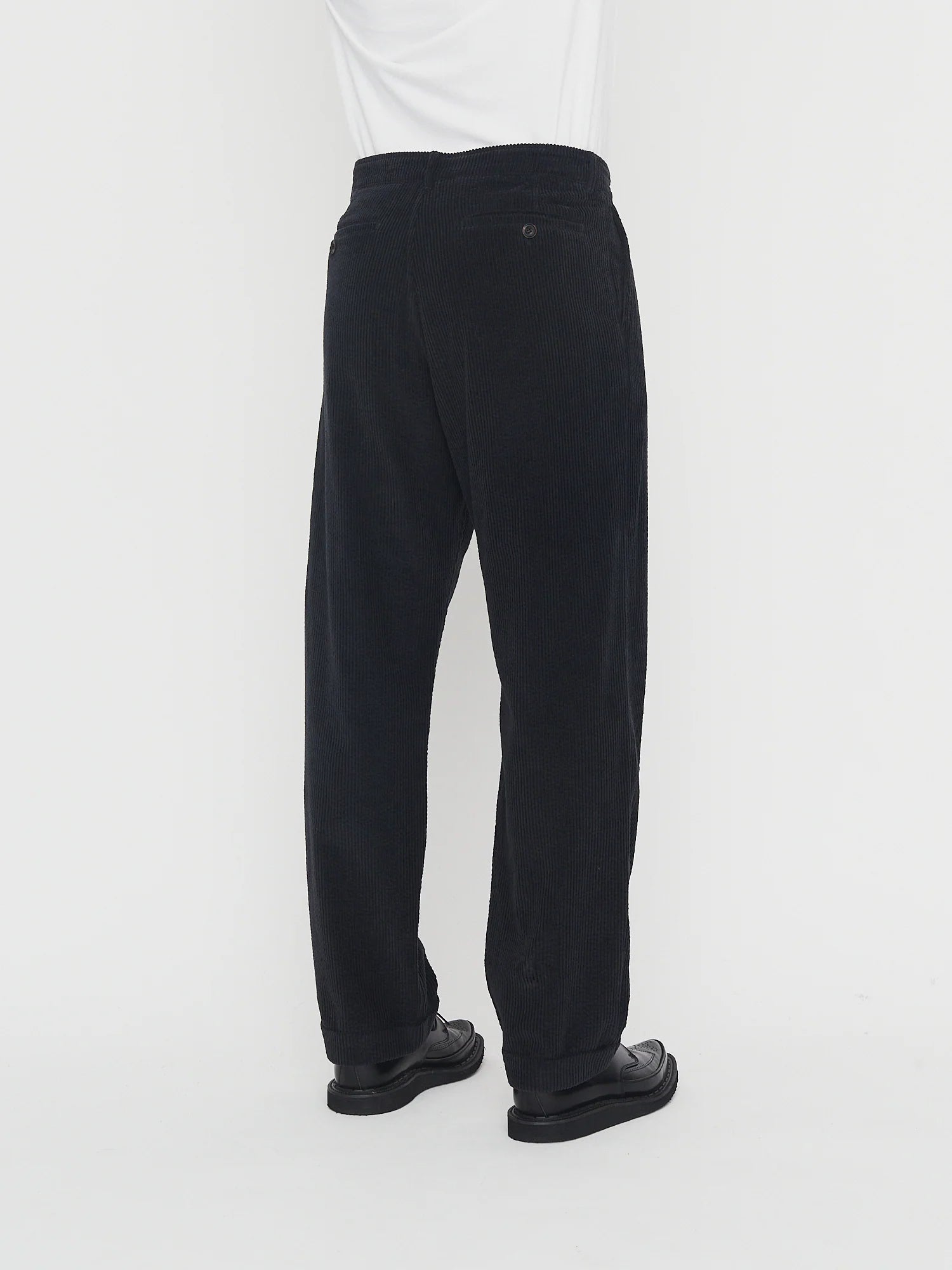 HG Sune Pleated Wide Cut Trousers Dusty Black