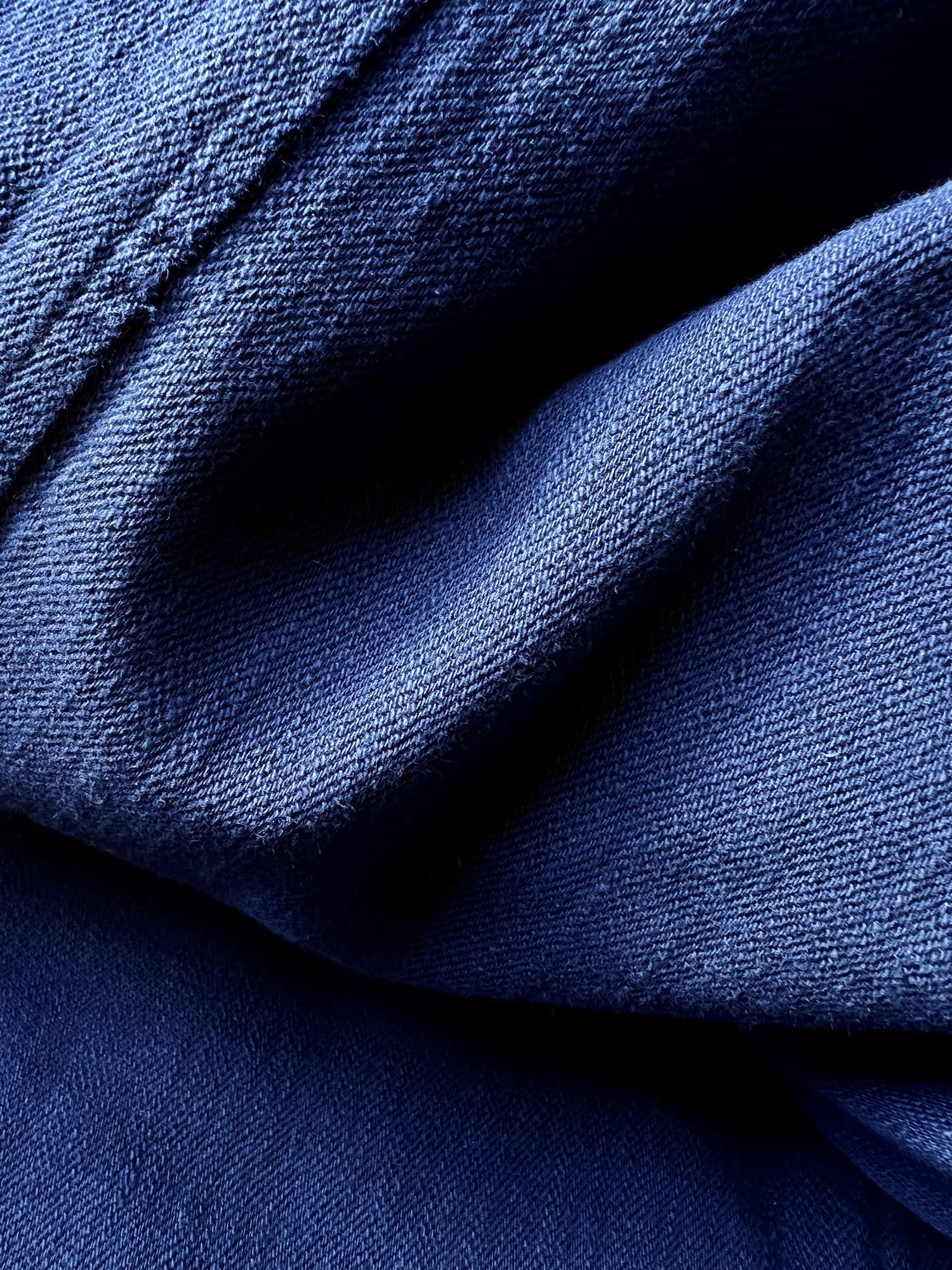 HG Keld Straight Legs Work Trousers Navy Slub