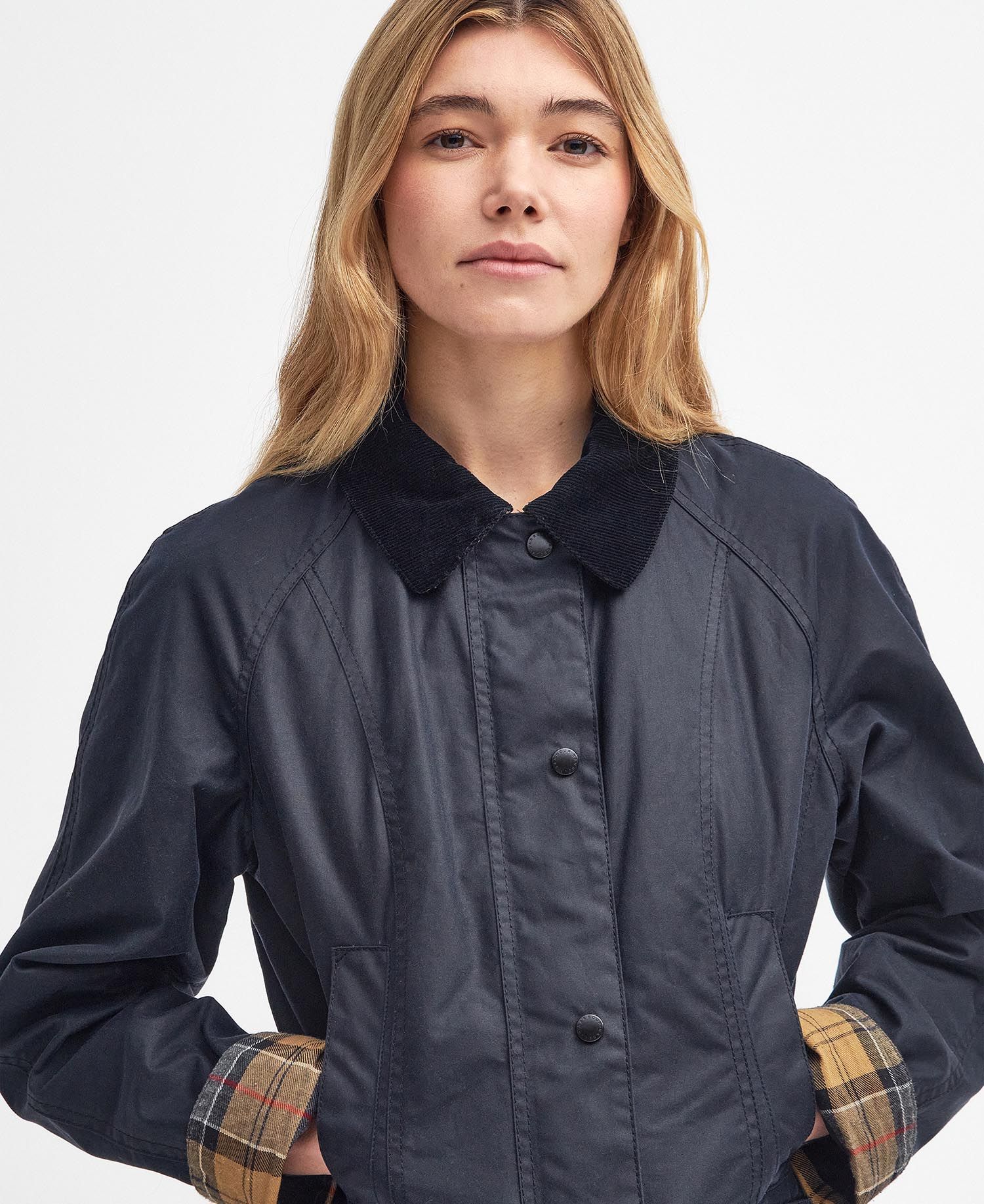 Barbour Women Beadnell Wax Navy